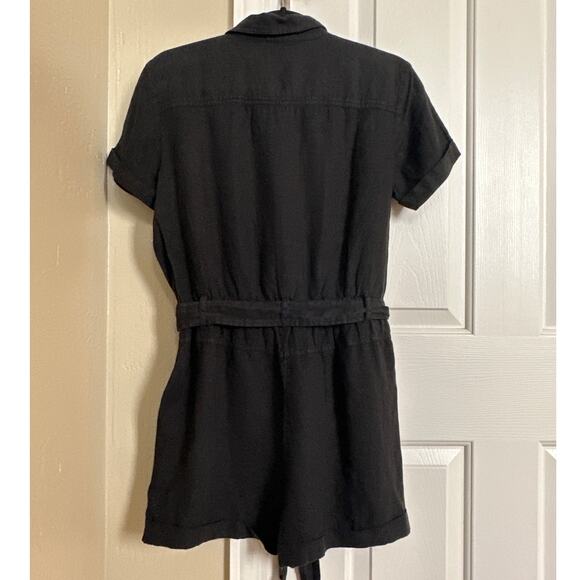 Bella Dahl 100% Linen‎ Black Romper Small - Picture 5 of 9